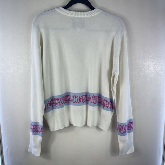 Kerri Rosenthal Liv Cardi Love Actually Sweater Cardigan Oatmilk Women Size L - Picture 11 of 16